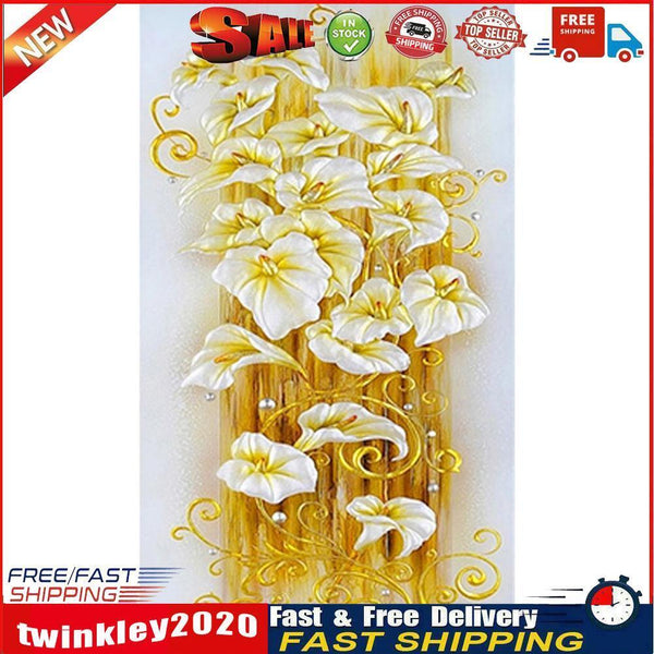 5D Diamond Embroidery Painting DIY Lily  Cross Stitch Craft Home Decor Newly