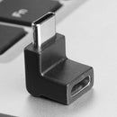 90 Degree USB C Male to Female Adapters Left/Right + Upward/Downward Angled