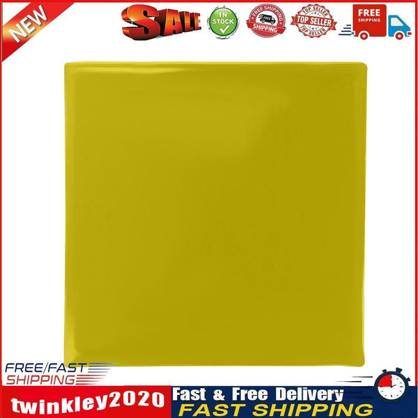 Motorcycle Seat Gel Pad Shock Absorption Mat Cushion Yellow (25x25x1cm) Newly