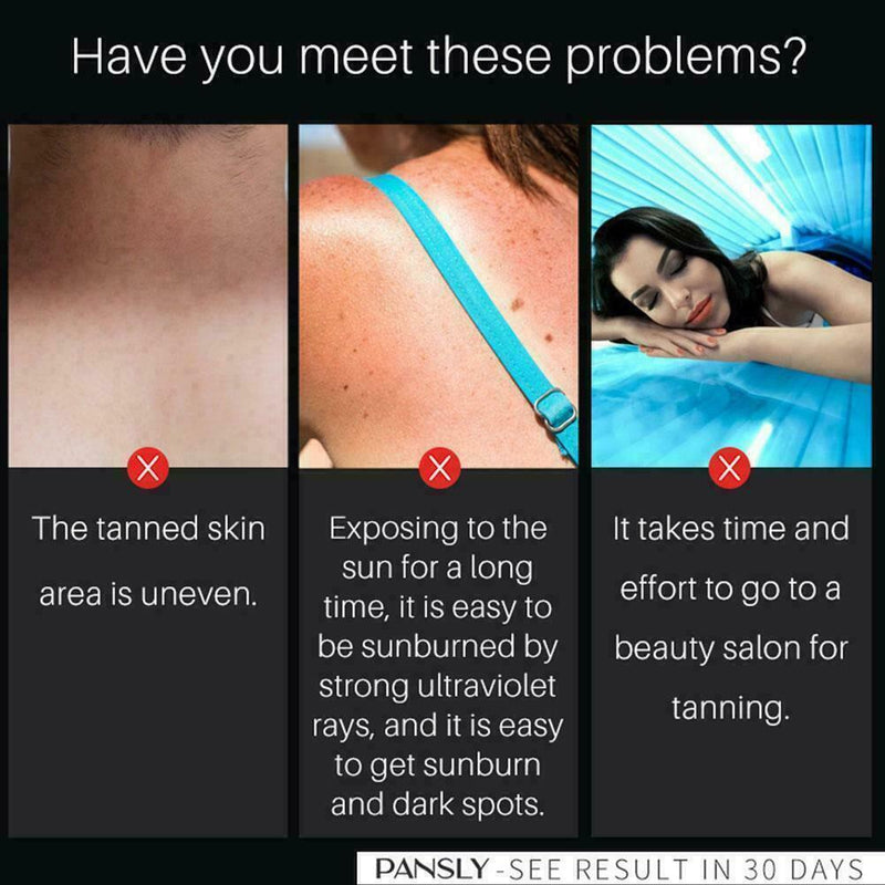 Face Tan Drops Sunbathing Oil Liquid Dark Self Tanner Serum For Face C3T1 P9C7