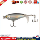 6cm 6g Topwater Triple Hooks Lures Artificial Fishing Bait (Black White) Newly
