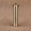 Brass Pill Box Case Medicine Bottle Holder Container Keychain w/ Waterproof L1B6