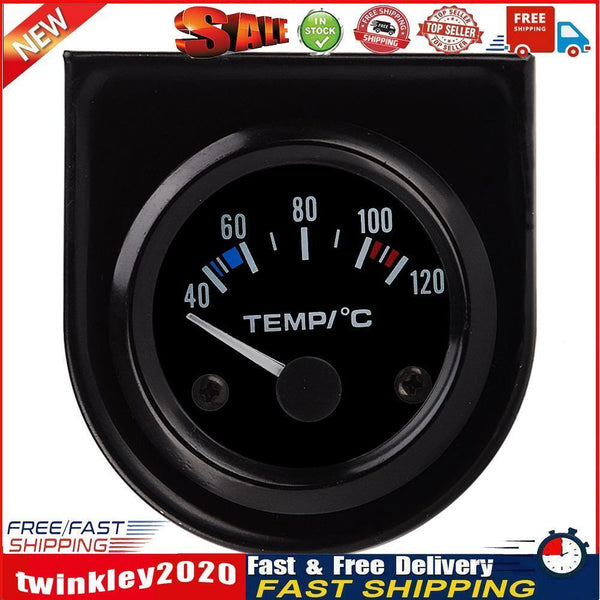 52mm 12V Car Gauge Vehicle Water Temperature Celsius Meter with Sensor Newly