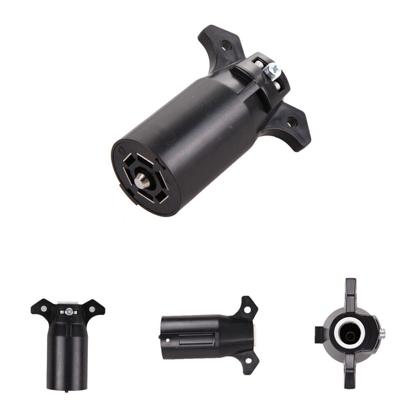 12V Car Plug 7 PIN Trailer Plug American 7 Way Blade Round Connector Traile
