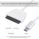 Super-Speed USB3.1 Type-C 22 Pin SATA Hard Drive Adapter Cable Converter