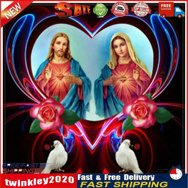 5D DIY Priest Full Round Drill Diamond Painting Mosaic Rhinestone Drawing Newly