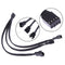 4-Pin PWM Fan Cable 1-3 Way Splitter Black Sleeves Extension Cable