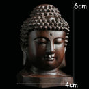 Ornament Redwood Crafts Buddha Statue Tathagata Sculpture Sakyamuni Head