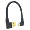 90degree Right Angle Micro USB to Left Angle USB A Sync Cabl Male Access Q9C5