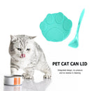 Pet Food Can Cover Silicone Dog Cat Food Storage Fresh Lid Seal Cap (Green)