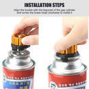 Outdoor Camping Split Type Stove Furnace Adaptor Auto-off Gas Tank Adapter Newly