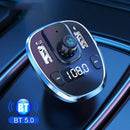 Car Charger Adapter FM Transmitter with USB Port Bluetooth 5.0 Support`