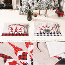 Slip Heat-Resistant Christmas Placemat Christmas Ornaments Coasters Table Mats