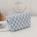 2pcs Makeup Case Knitting Pencil Case Hit Color Makeup Pouch for Weekend Holiday