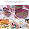 Diamond Painting Tray Plastic Heart Shape Drill Plate 7x7cm (Light Purple)