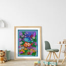 Diamond Painting Kit 5D Special Shaped DIY Clownfish Rhinestone Picture Ornam