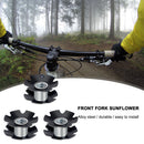 3pcs Mountain Bike Fangled Slot 28.6mm Bicycle Steer Tube Ahead Headset Star Nuts