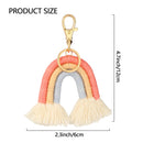 Keychain Handbag Charms Rainbow Keychain Tassel Bohemian Car Keyring Holder