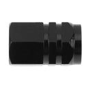 8pcs Aluminum Alloy Car Motorcycle Tire Valve Stem Caps Dust Covers (Black)