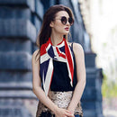 UNION JACK COTTON BANDANA BRITISH FLAG HEAD NECK SCARF JUBILEE PLATINUM A7K4