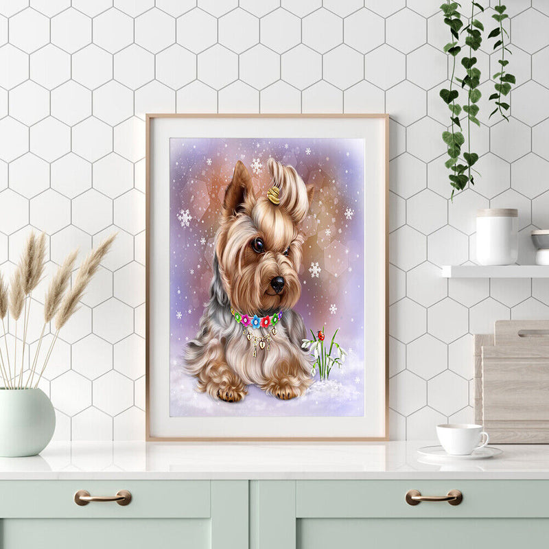 Oil Paint By Numbers Dog And Cat Coloring Picture Digital Drawing