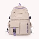 #A Large Capacity Student Hit Color Laptop High School Book Bag Casual Travel