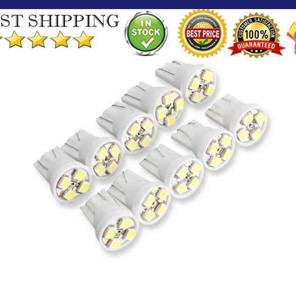 10PCS T10 4 SMD LED Wedge Car Light Bulbs Super White Turn Signal Bulb