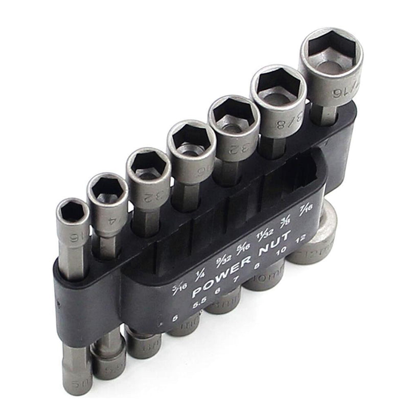 14pcs Strong Sleeve Wrench Hexagonal Handle Screw Sleeve Pneumatic Bits