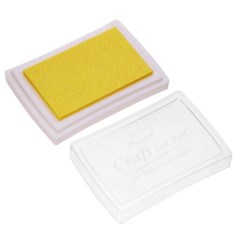 Inkpad DIY Home Stamp Ink Pad Scrapbooking Printing Stationery(Yellow)