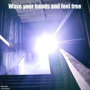 LED Headlamp Power Bank Wave Induction Waterproof Headlight for Camping Hiking