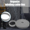 1m Durable Self Adhesive Cable Fastener Tape Wire Strap (Gray 100x3cm)