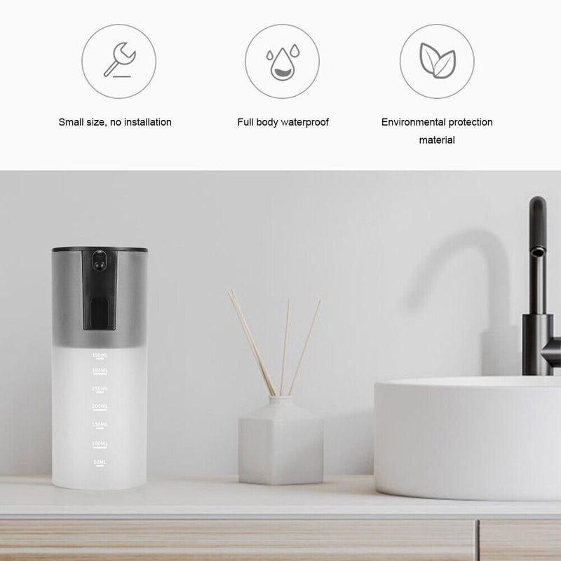 Soap Dispenser Auto Induction Sensor Touchless Foam Hand Washer (Black)