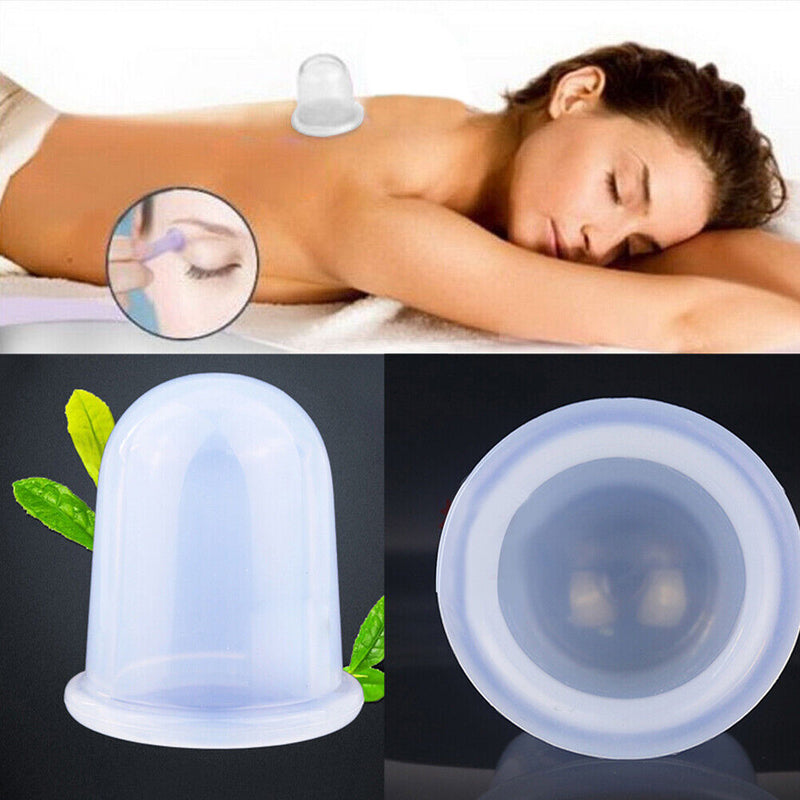 Silicone Anti Cellulite Massage Vacuum Therapy Body Cupping( Transparent)