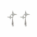 Jewelry Fashion Shiny Crystal Water Drop Stud Earring Tassel Earring Pendant