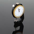 0-10mm 0.1mm Dial Leather Paper Thickness Gauge Meter Tester (Flat Head) Newly