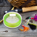 50m 20LB Fly Fishing Backing Line 8 Strands Wire Tackle (Yellow Black)