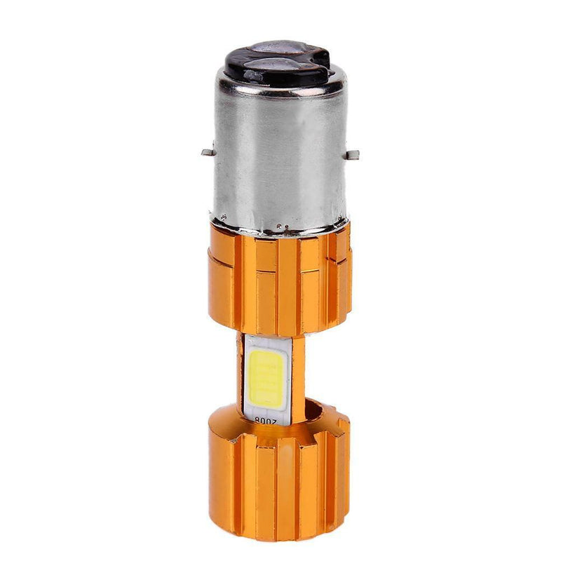 1 Pair DC 12V H6 BA20D 30W COB Motorcycle Motorbike LED Headlight Bulbs