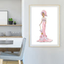 Lady in Pink Dress Oil Paint By Numbers DIY Frameless Drawing Picture Adults Kit
