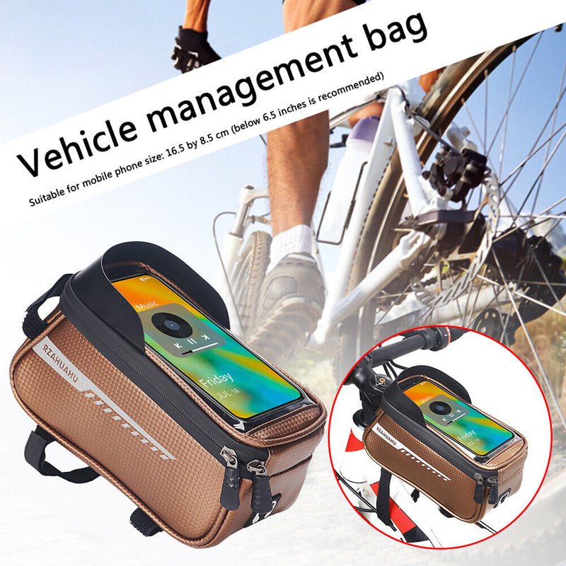 Touch Screen MTB Road Cycling Top Tube Phone Case Bags Bicycle Parts Accessories