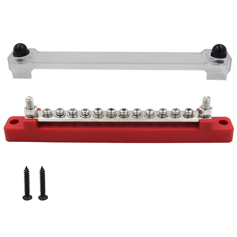 Universal Car Terminal Block with Transparent Cover Busbar for Car Boat Mar