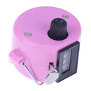 Clicker Counter 4 Digit Number Counters Plastic Shell Hand Held(Pink) Newly