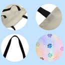 Fingerprint shopping bag, printed, casual, large, 40 x 40 cm
