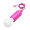 LED Hanging Light Bulb Battery Powered Colorful Pull Cord Bulbs (Rose Red) Newly