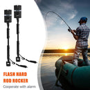 7 Color Indicator LED Carp Fishing Bite Alarm Set Fish Hard Rod Hanger Alar