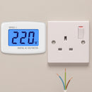 AC 80-300V LCD Digital Voltmeter Volt Meter Socket Wall Mounted Voltage Teste