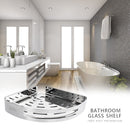 2 X Stainless Steel Bathroom Shelf Shampoo Storage Racks Kitchen Holder