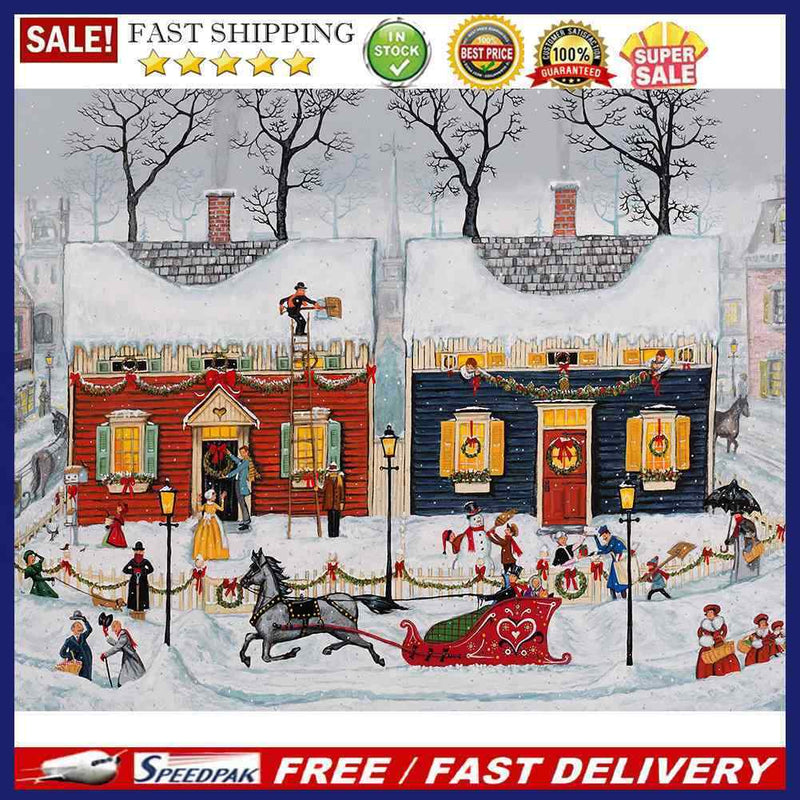 5D DIY Diamond Painting Street Full Drill Rhinestone Mosaic Art Picture for Home