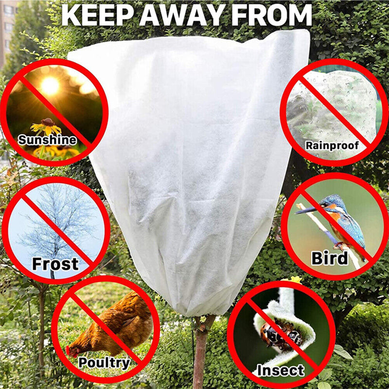 Tree Shrub Plant Protection Cover Fabric for Winter Plant Against Cold (L)