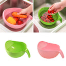 Washer Drainer Vegetable Bowl Strainer Basket Rice Washing Filter Sieve Fruit
