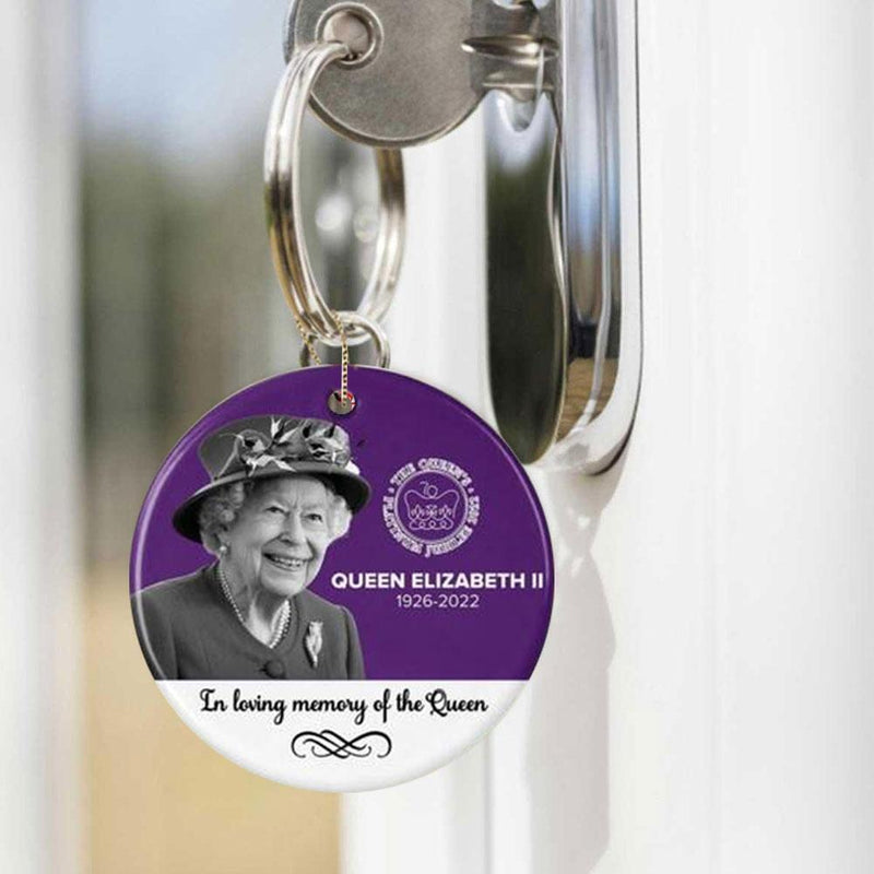 Königin Elizabeth II. Acryl-Ornament, Platin-Jubiläums-Gedenkfeier, Denkmal.